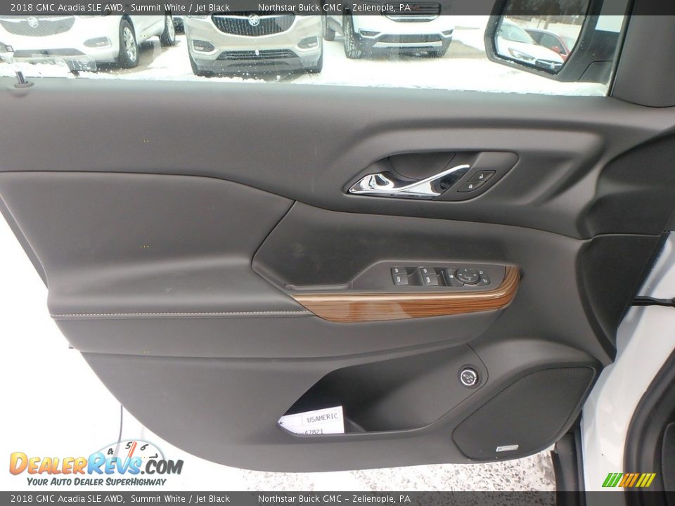 2018 GMC Acadia SLE AWD Summit White / Jet Black Photo #15