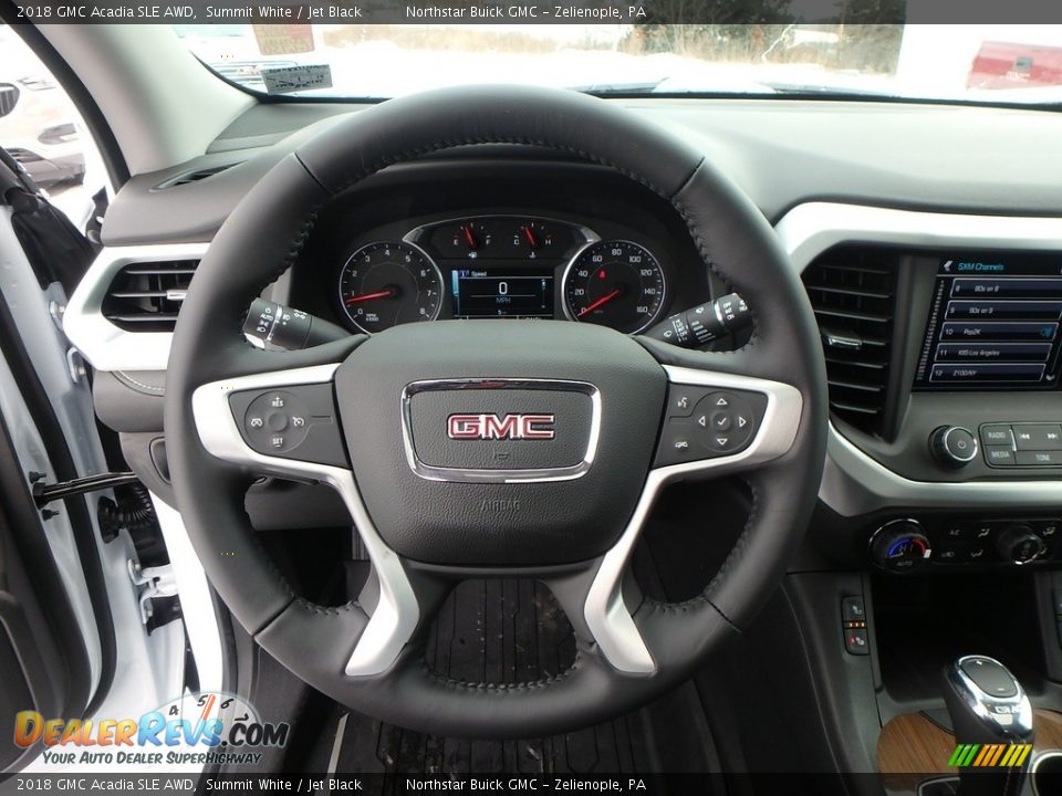 2018 GMC Acadia SLE AWD Summit White / Jet Black Photo #17