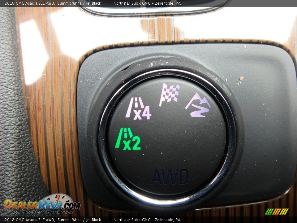 2018 GMC Acadia SLE AWD Summit White / Jet Black Photo #20
