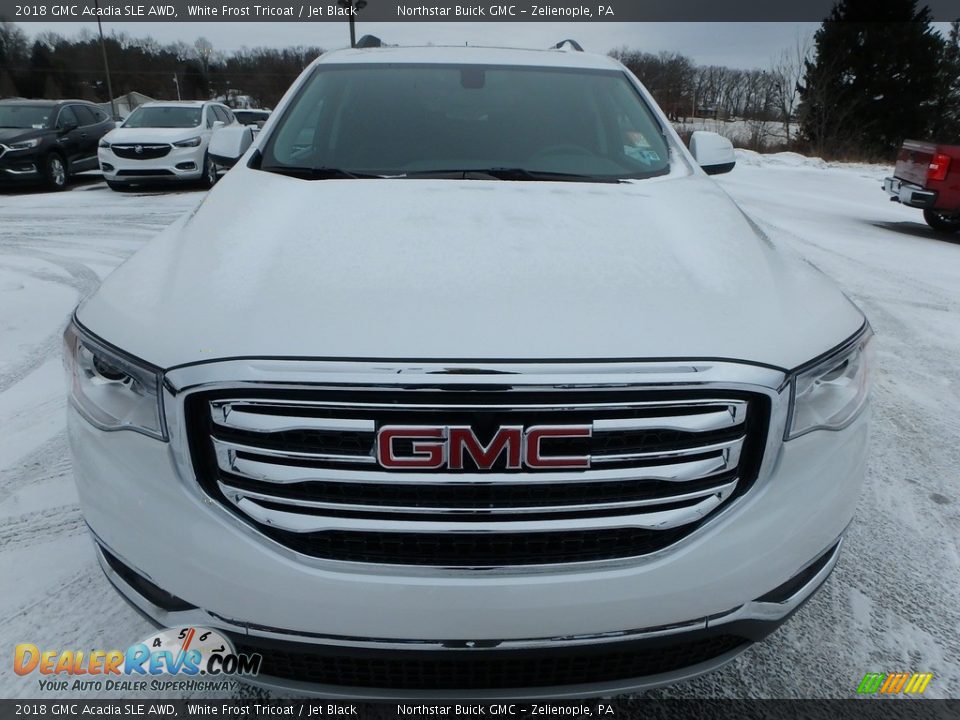 2018 GMC Acadia SLE AWD White Frost Tricoat / Jet Black Photo #2