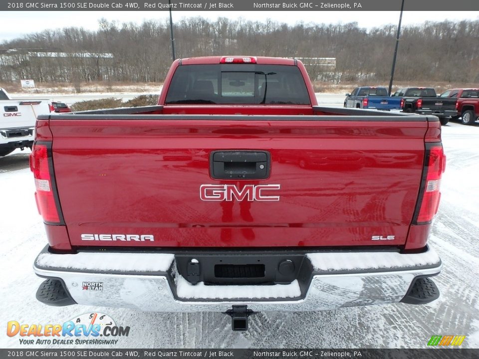 2018 GMC Sierra 1500 SLE Double Cab 4WD Red Quartz Tintcoat / Jet Black Photo #6