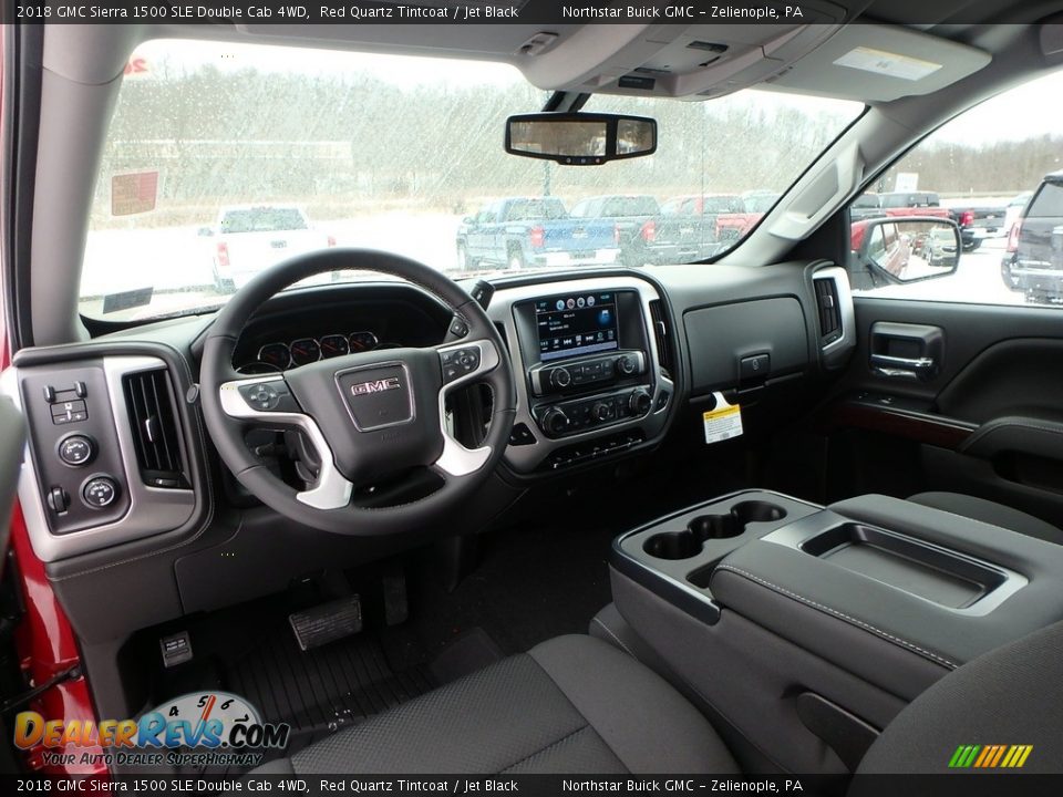 2018 GMC Sierra 1500 SLE Double Cab 4WD Red Quartz Tintcoat / Jet Black Photo #12