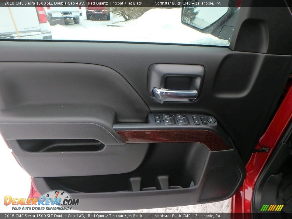 2018 GMC Sierra 1500 SLE Double Cab 4WD Red Quartz Tintcoat / Jet Black Photo #13