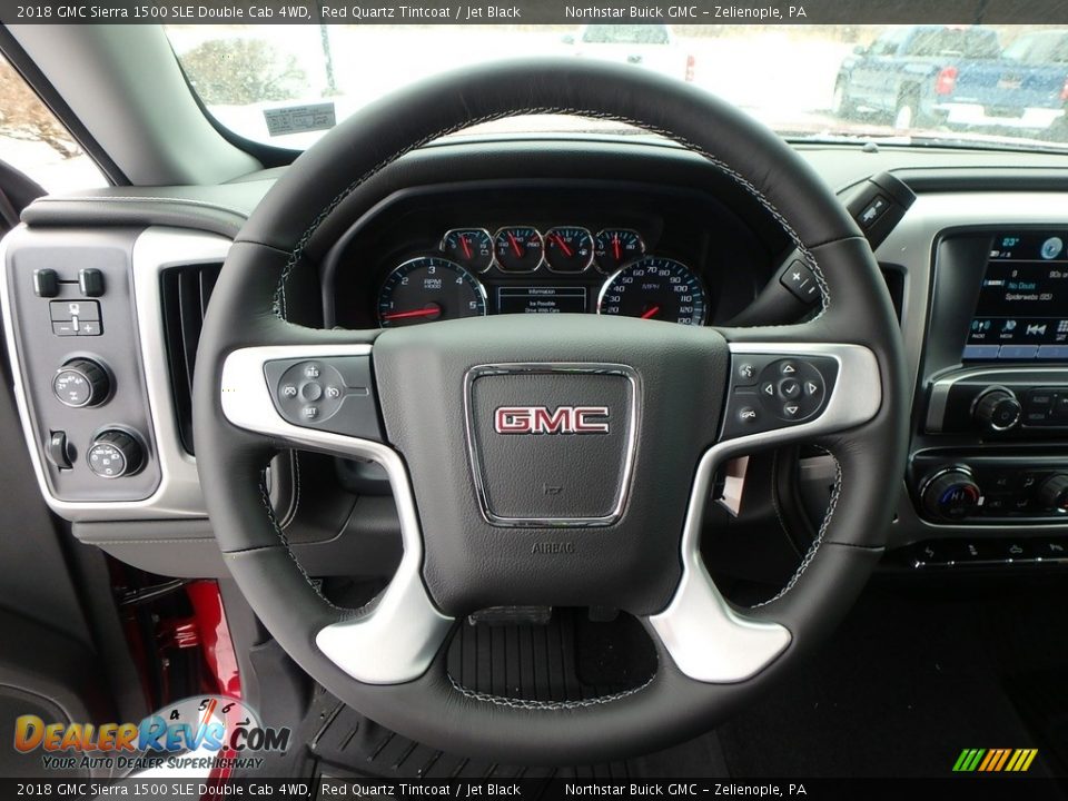 2018 GMC Sierra 1500 SLE Double Cab 4WD Red Quartz Tintcoat / Jet Black Photo #18