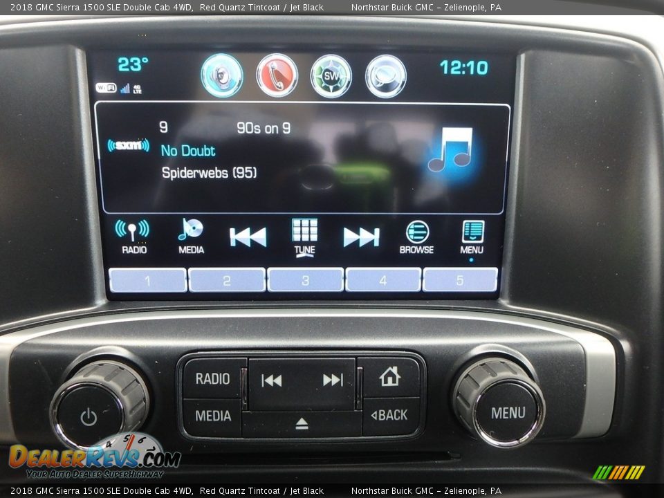 2018 GMC Sierra 1500 SLE Double Cab 4WD Red Quartz Tintcoat / Jet Black Photo #19