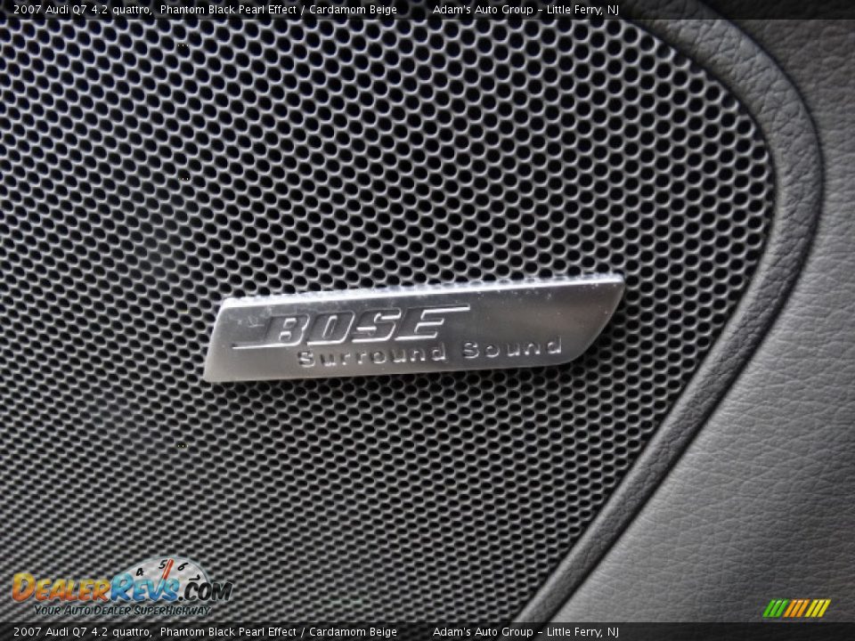 2007 Audi Q7 4.2 quattro Phantom Black Pearl Effect / Cardamom Beige Photo #13