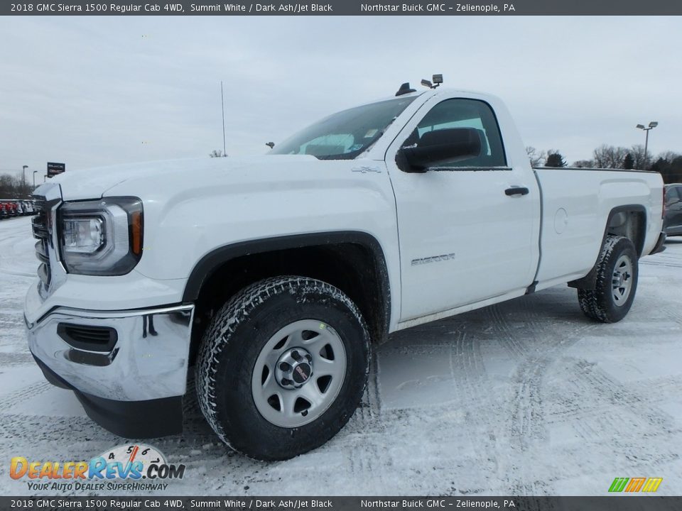 2018 GMC Sierra 1500 Regular Cab 4WD Summit White / Dark Ash/Jet Black Photo #1