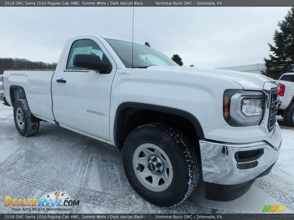 2018 GMC Sierra 1500 Regular Cab 4WD Summit White / Dark Ash/Jet Black Photo #3