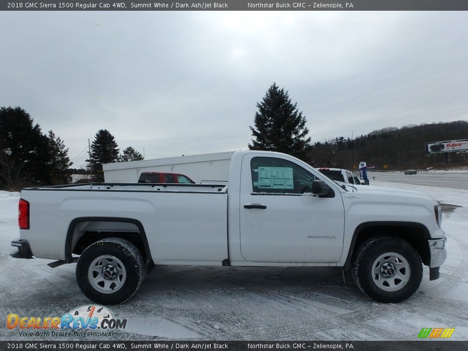 2018 GMC Sierra 1500 Regular Cab 4WD Summit White / Dark Ash/Jet Black Photo #4