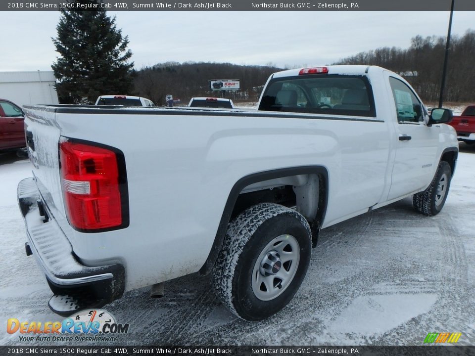 2018 GMC Sierra 1500 Regular Cab 4WD Summit White / Dark Ash/Jet Black Photo #7