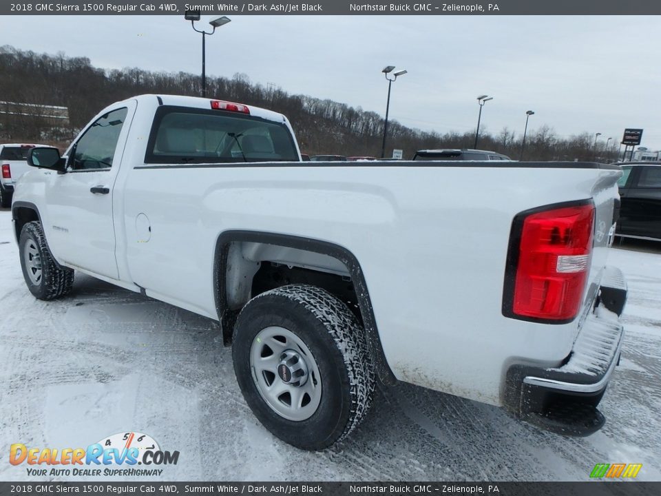 2018 GMC Sierra 1500 Regular Cab 4WD Summit White / Dark Ash/Jet Black Photo #9