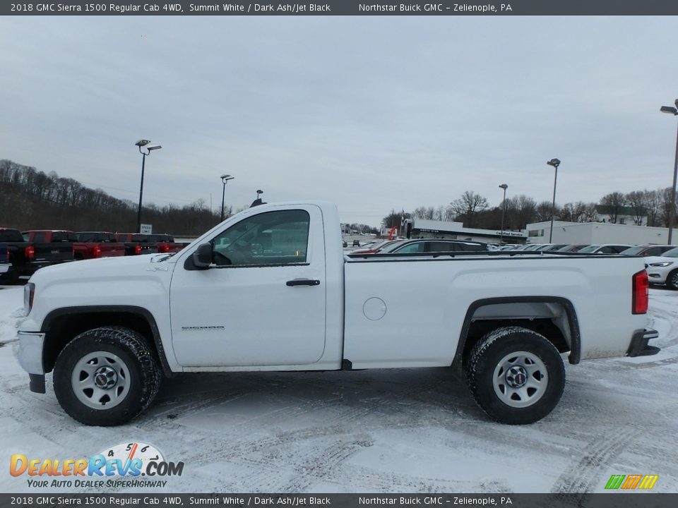 2018 GMC Sierra 1500 Regular Cab 4WD Summit White / Dark Ash/Jet Black Photo #10