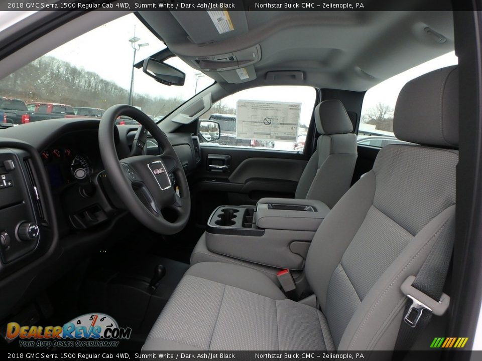 2018 GMC Sierra 1500 Regular Cab 4WD Summit White / Dark Ash/Jet Black Photo #12