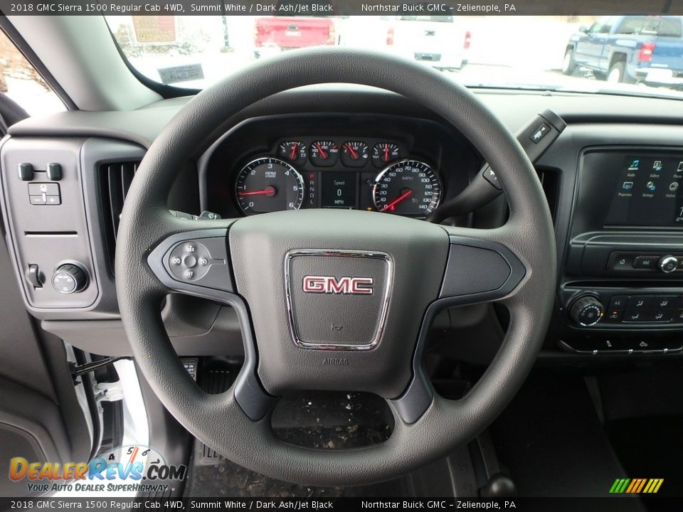 2018 GMC Sierra 1500 Regular Cab 4WD Summit White / Dark Ash/Jet Black Photo #18