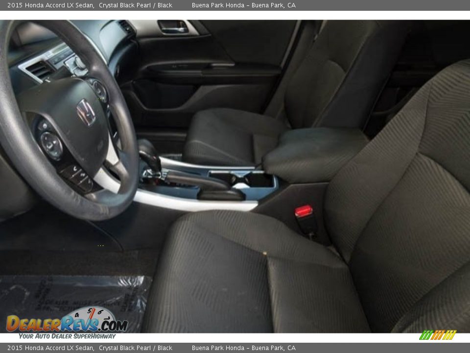 2015 Honda Accord LX Sedan Crystal Black Pearl / Black Photo #3