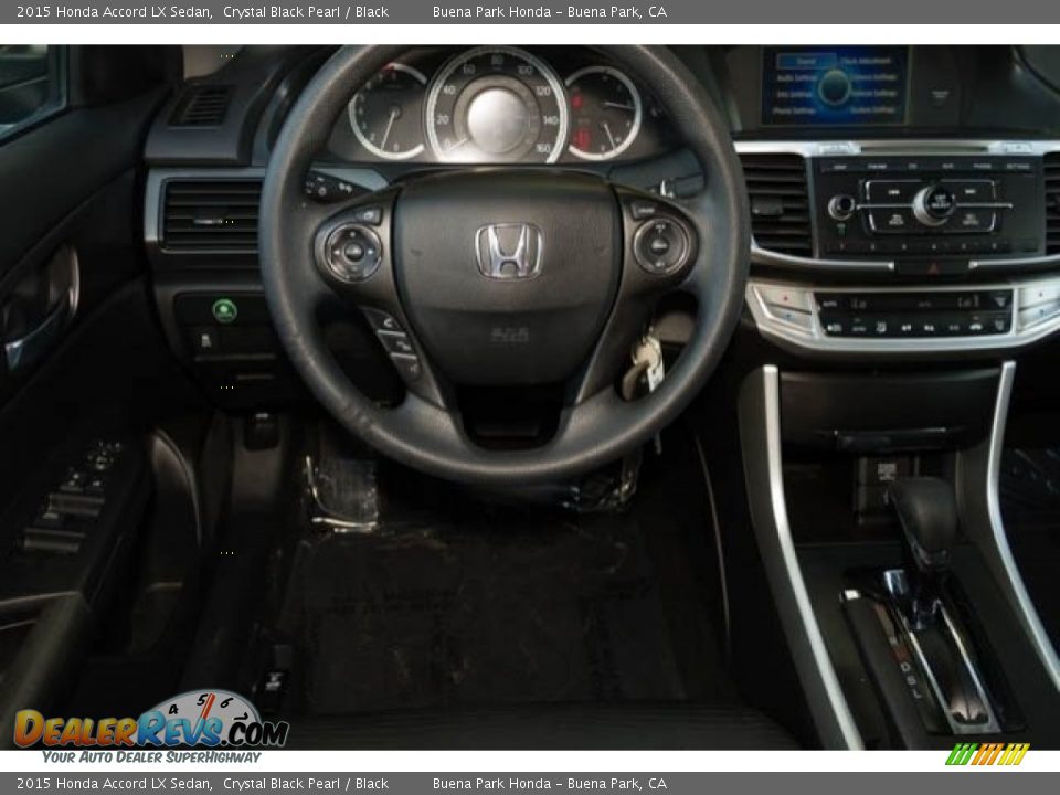 2015 Honda Accord LX Sedan Crystal Black Pearl / Black Photo #5
