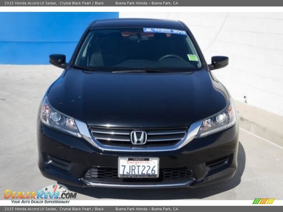 2015 Honda Accord LX Sedan Crystal Black Pearl / Black Photo #7