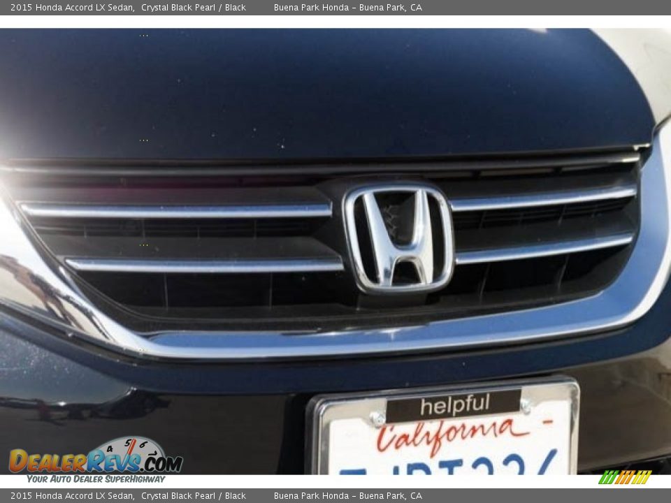 2015 Honda Accord LX Sedan Crystal Black Pearl / Black Photo #8