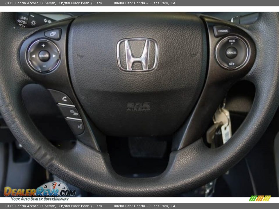 2015 Honda Accord LX Sedan Crystal Black Pearl / Black Photo #14