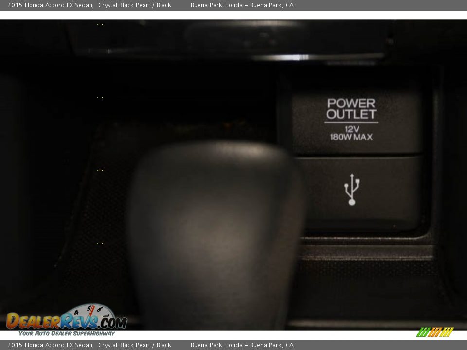 2015 Honda Accord LX Sedan Crystal Black Pearl / Black Photo #15