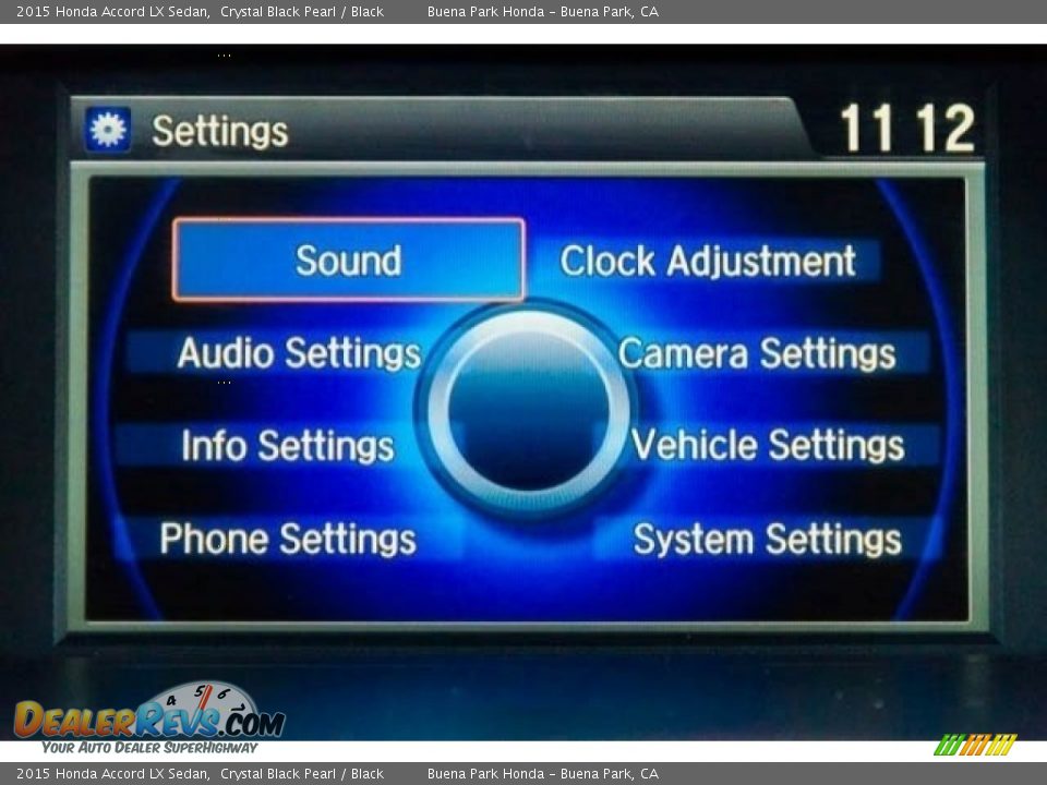 2015 Honda Accord LX Sedan Crystal Black Pearl / Black Photo #23