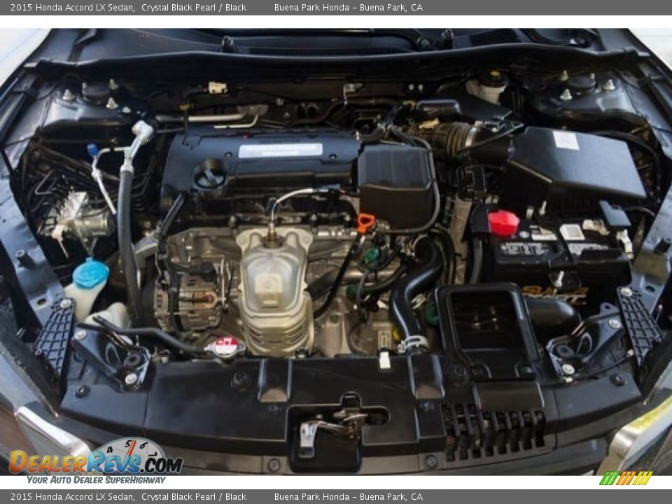 2015 Honda Accord LX Sedan Crystal Black Pearl / Black Photo #31