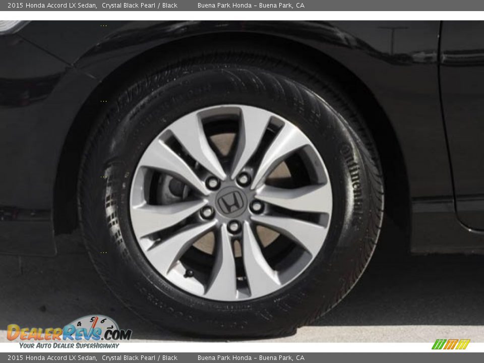 2015 Honda Accord LX Sedan Crystal Black Pearl / Black Photo #35