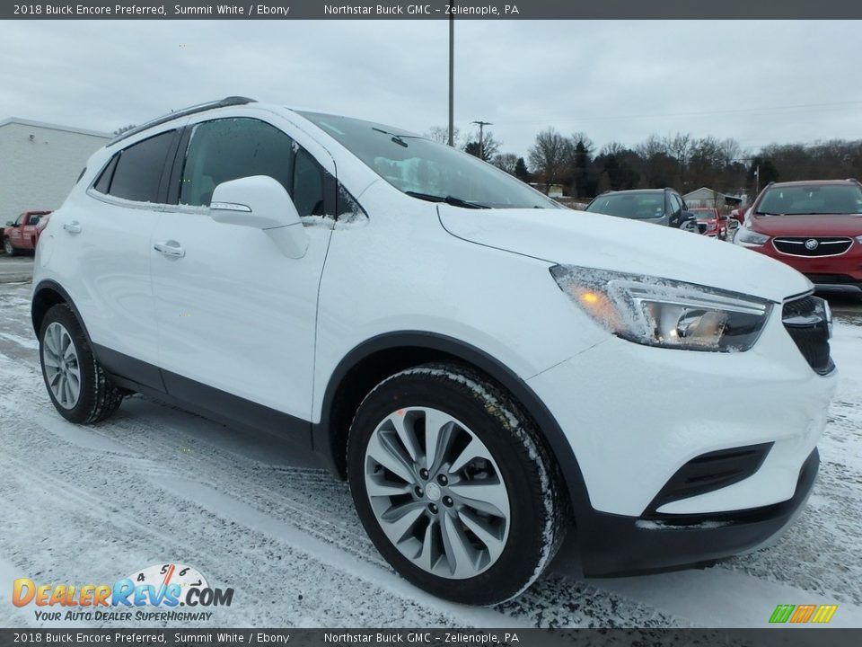 2018 Buick Encore Preferred Summit White / Ebony Photo #3