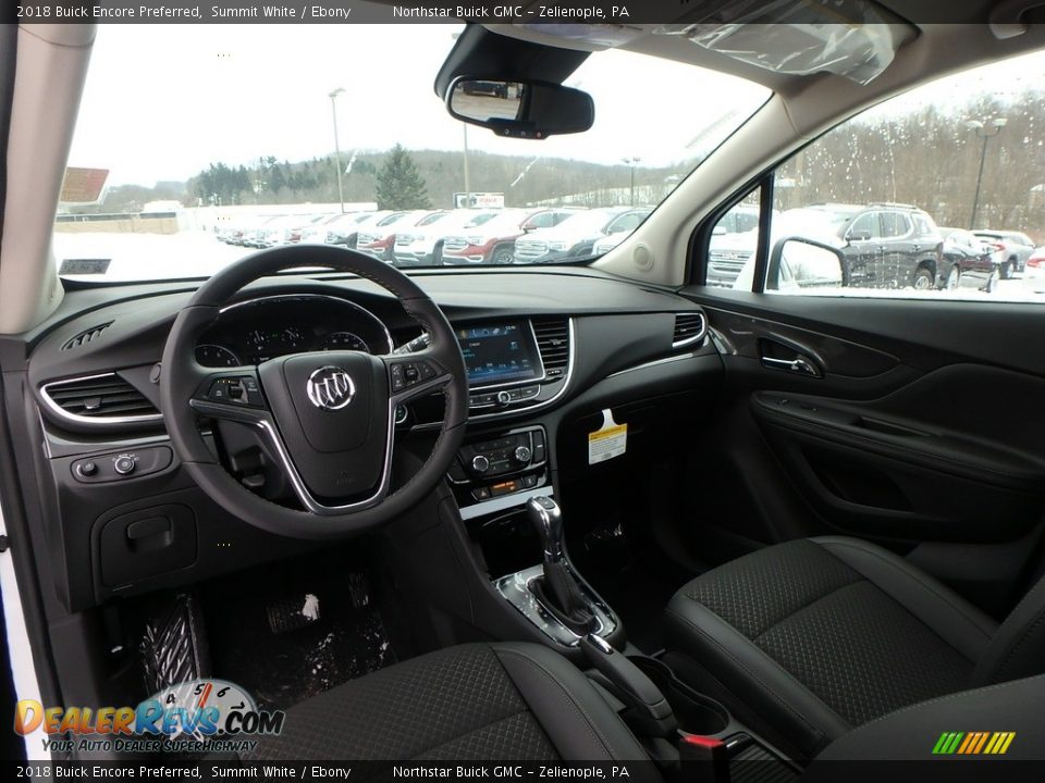 2018 Buick Encore Preferred Summit White / Ebony Photo #13