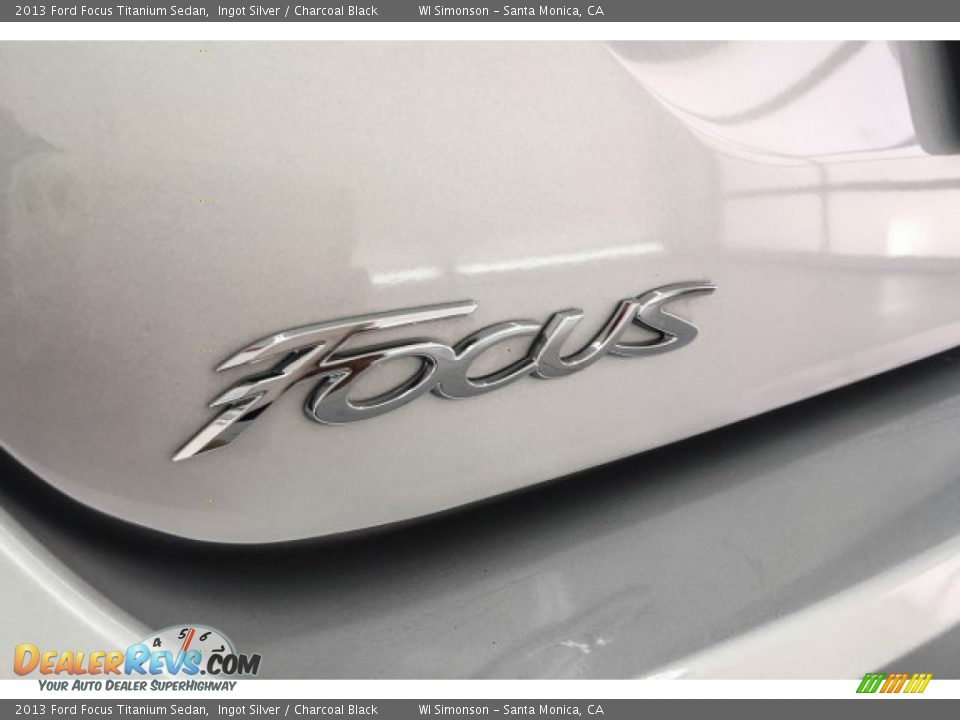 2013 Ford Focus Titanium Sedan Ingot Silver / Charcoal Black Photo #7