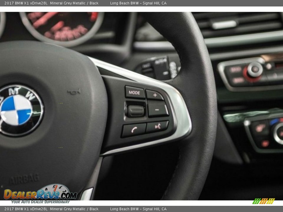 2017 BMW X1 xDrive28i Mineral Grey Metallic / Black Photo #14