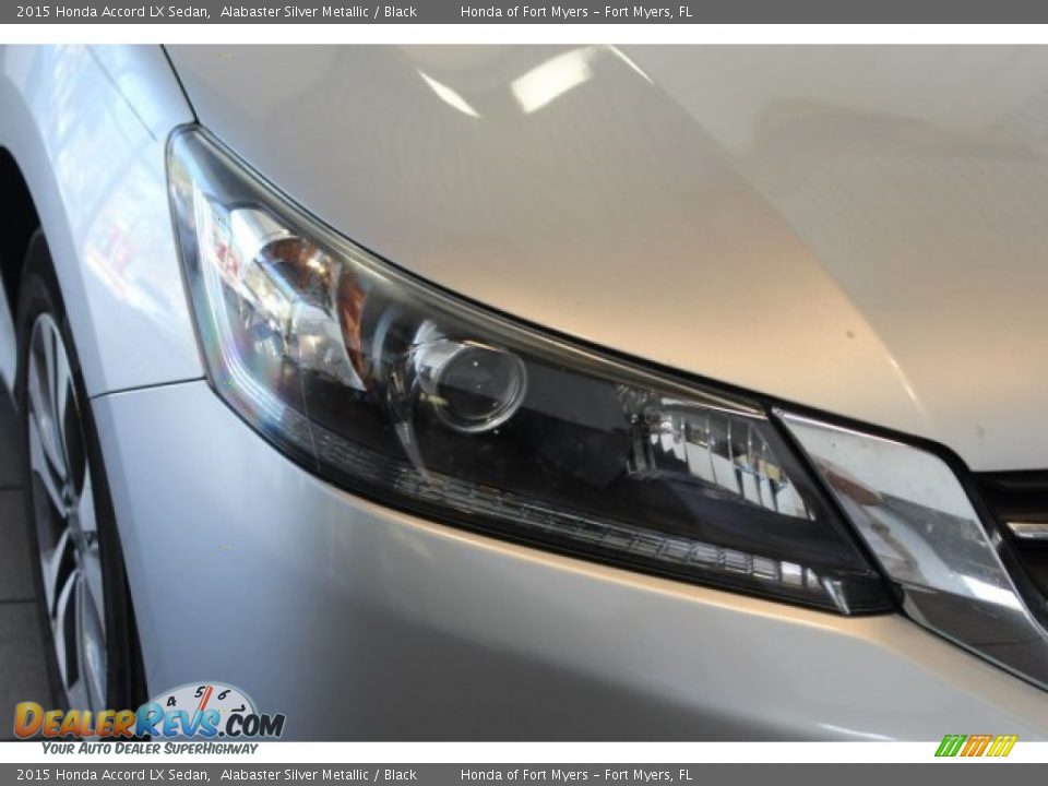 2015 Honda Accord LX Sedan Alabaster Silver Metallic / Black Photo #6