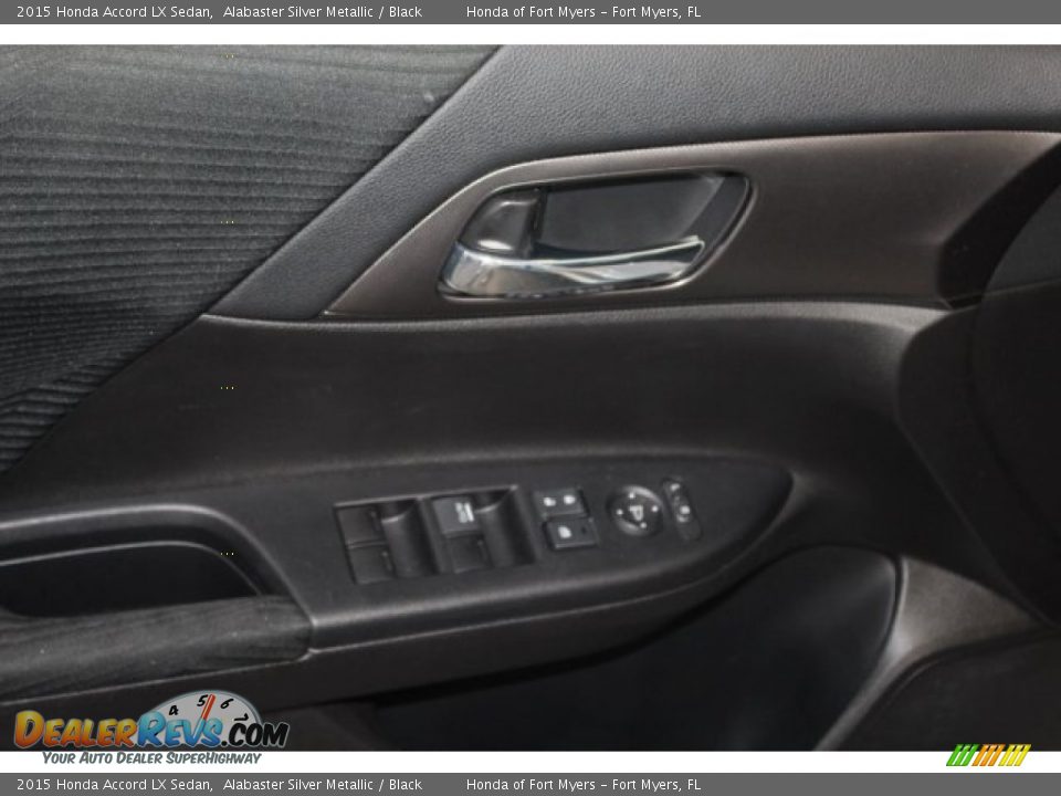 2015 Honda Accord LX Sedan Alabaster Silver Metallic / Black Photo #14