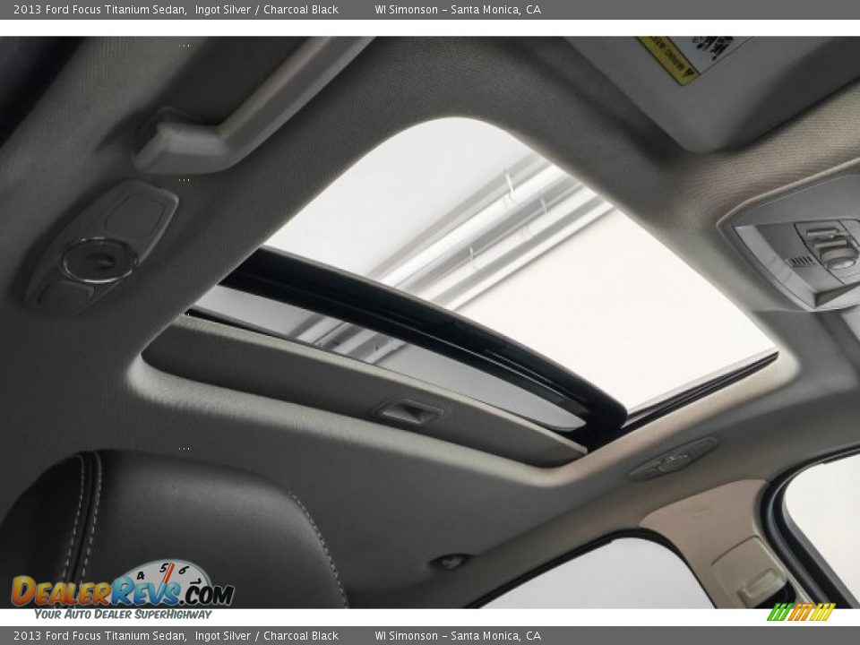 2013 Ford Focus Titanium Sedan Ingot Silver / Charcoal Black Photo #26