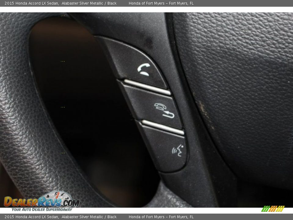2015 Honda Accord LX Sedan Alabaster Silver Metallic / Black Photo #21