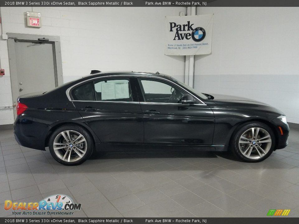 2018 BMW 3 Series 330i xDrive Sedan Black Sapphire Metallic / Black Photo #6