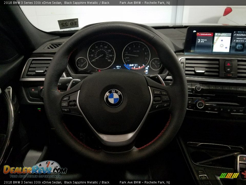 2018 BMW 3 Series 330i xDrive Sedan Black Sapphire Metallic / Black Photo #20