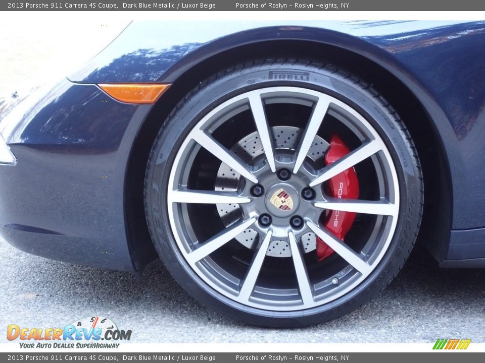 2013 Porsche 911 Carrera 4S Coupe Dark Blue Metallic / Luxor Beige Photo #9