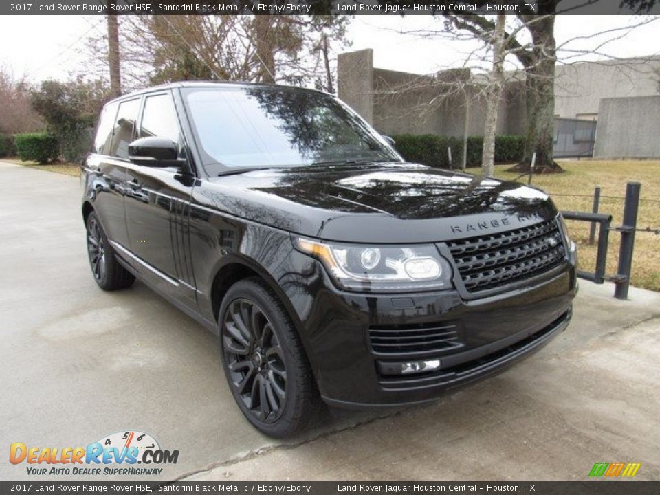 2017 Land Rover Range Rover HSE Santorini Black Metallic / Ebony/Ebony Photo #2