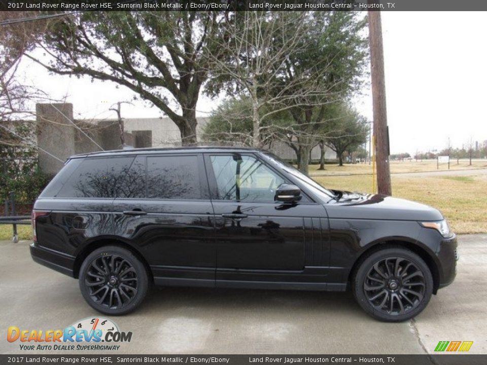 2017 Land Rover Range Rover HSE Santorini Black Metallic / Ebony/Ebony Photo #6