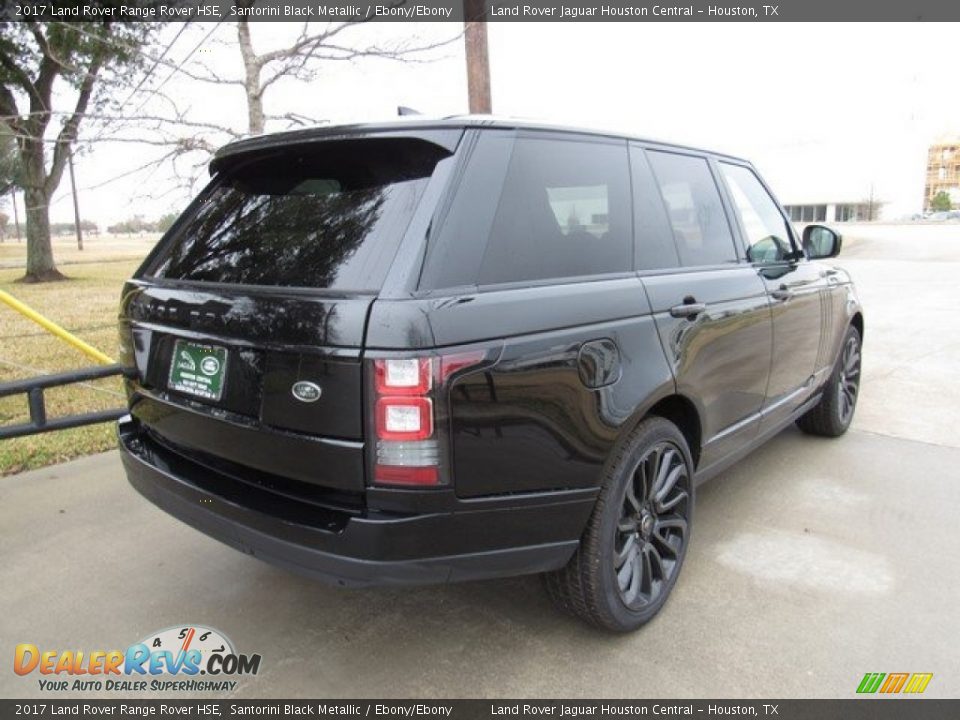 2017 Land Rover Range Rover HSE Santorini Black Metallic / Ebony/Ebony Photo #7