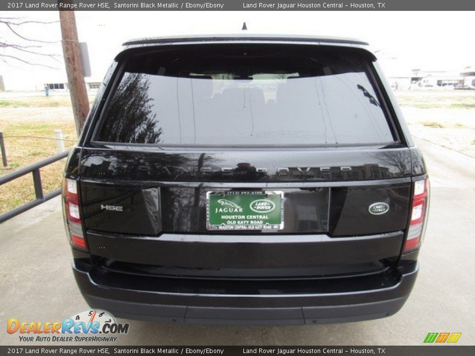 2017 Land Rover Range Rover HSE Santorini Black Metallic / Ebony/Ebony Photo #8