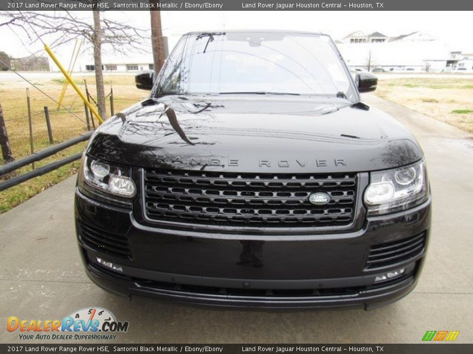 2017 Land Rover Range Rover HSE Santorini Black Metallic / Ebony/Ebony Photo #9