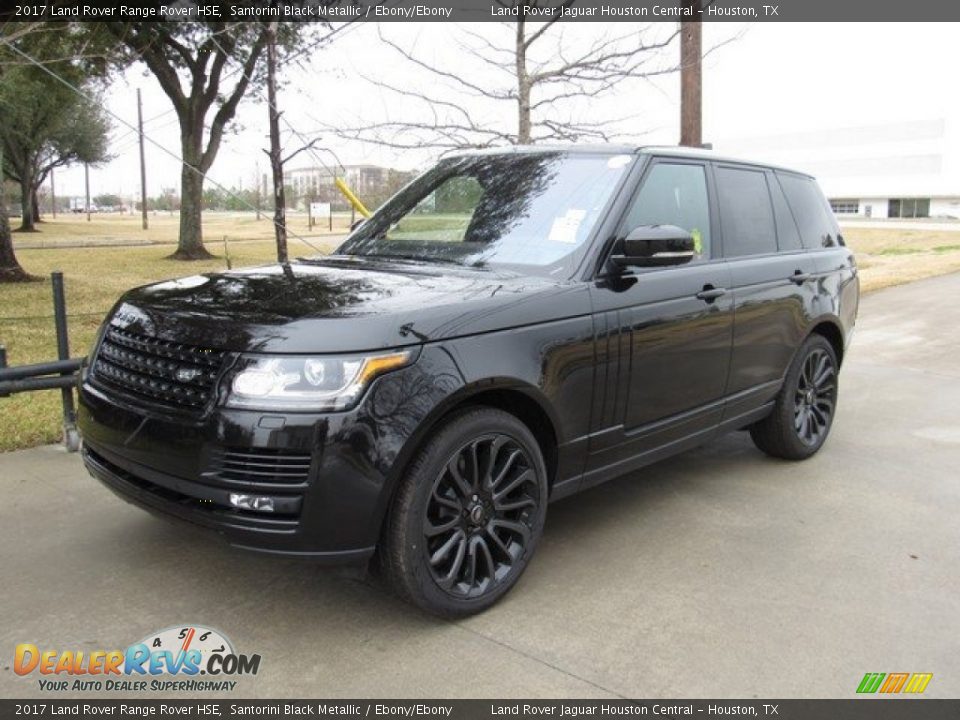 2017 Land Rover Range Rover HSE Santorini Black Metallic / Ebony/Ebony Photo #10