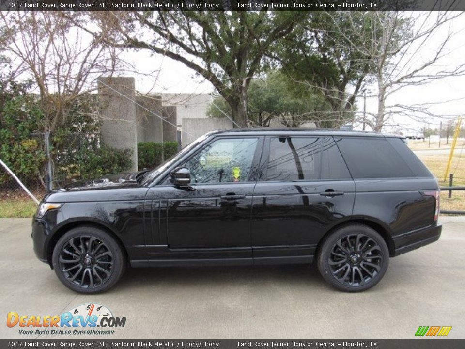 2017 Land Rover Range Rover HSE Santorini Black Metallic / Ebony/Ebony Photo #11