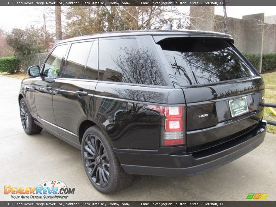 2017 Land Rover Range Rover HSE Santorini Black Metallic / Ebony/Ebony Photo #12