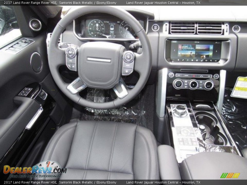 2017 Land Rover Range Rover HSE Santorini Black Metallic / Ebony/Ebony Photo #13