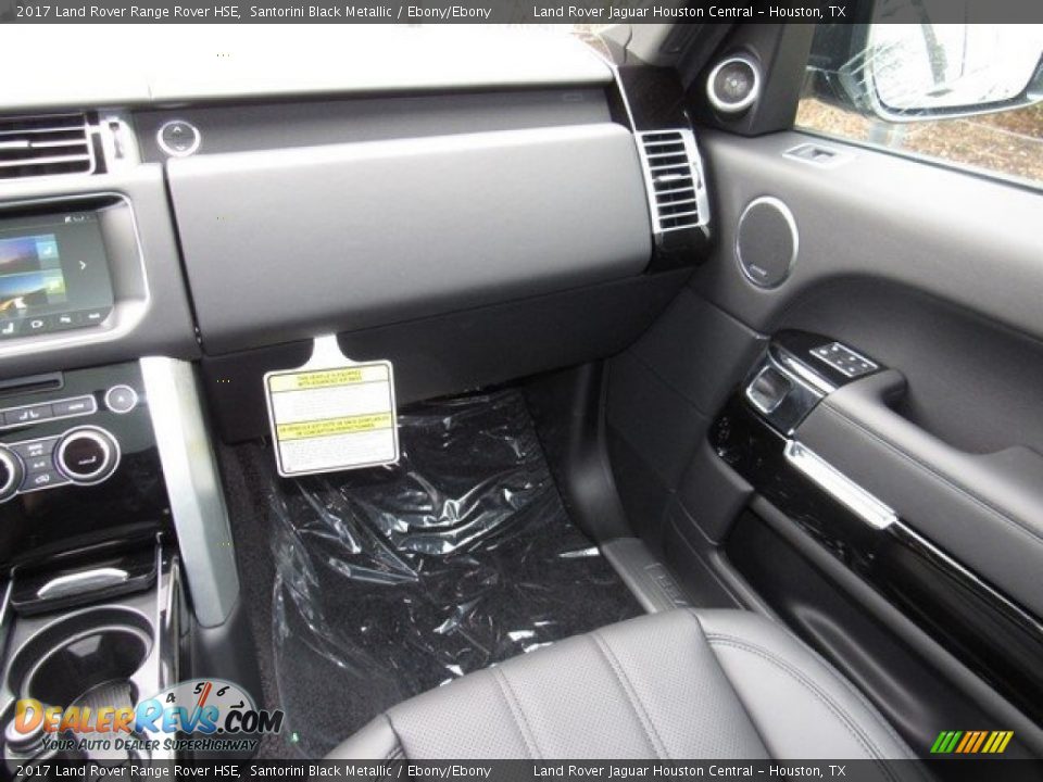 2017 Land Rover Range Rover HSE Santorini Black Metallic / Ebony/Ebony Photo #14