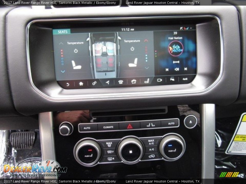 2017 Land Rover Range Rover HSE Santorini Black Metallic / Ebony/Ebony Photo #22
