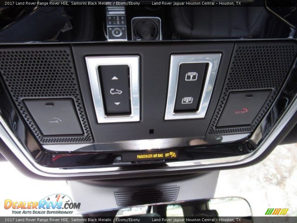 2017 Land Rover Range Rover HSE Santorini Black Metallic / Ebony/Ebony Photo #23